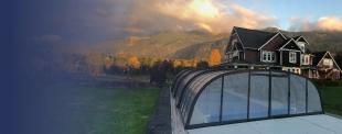 Fully retractable pool enclosures